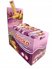 RURKI KUKURYDZIANE Z KAKAOWYM KREMEM ALASKA 48SZT X 18G