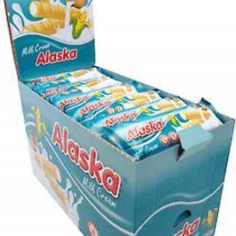 RURKI KUKURYDZIANE Z MLECZNYM KREMEM ALASKA 48SZT X 18G