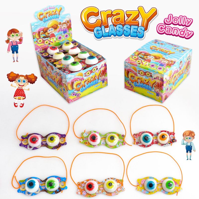 CRAZY GLASSES JELLY • OKULARY PIANKI - 24 SZTUKI