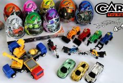 17,5 CM XXL CAR BIG PLASTIC EGGS 6SZT jajka