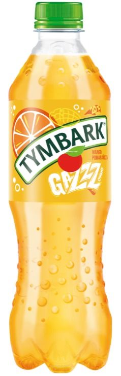 TYMBARK GAZZZ • NAPÓJ GAZOWANY - MANGO/POMARAŃCZA 500ML - 12 SZTUK