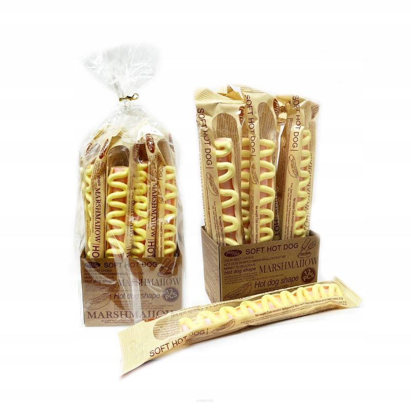 XXL HOT DOG MARSHMALLOW 12 SZT