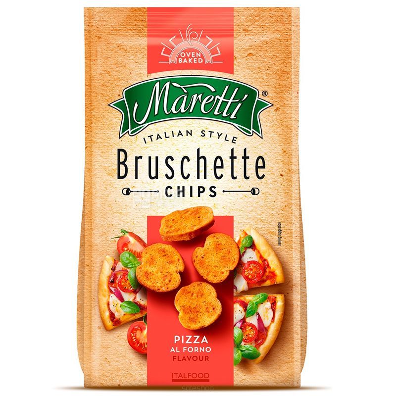 MARETTI BRUSCHETTE CHIPS PIZZA • OVEN BAKED - 15 SZTUK