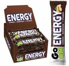 BATON ORZECHOWO - KARMELOWY • GO ON ENERGY - 24 SZTUKI