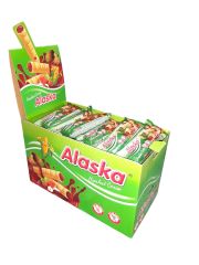 RURKI KUKURYDZIANE Z ORZECHOWYM KREMEM ALASKA 48SZT X 18G