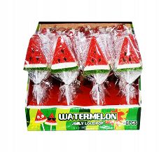 WATERMELON LOLLIPOP JELLY • ŻELKOWY LIZAK ARBUZ - 40 SZTUK