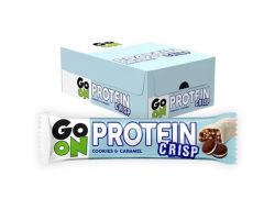 CIASTECZKOWY BATON PROTEINOWY • GO ON PROTEIN CRISP - 24 SZTUKI