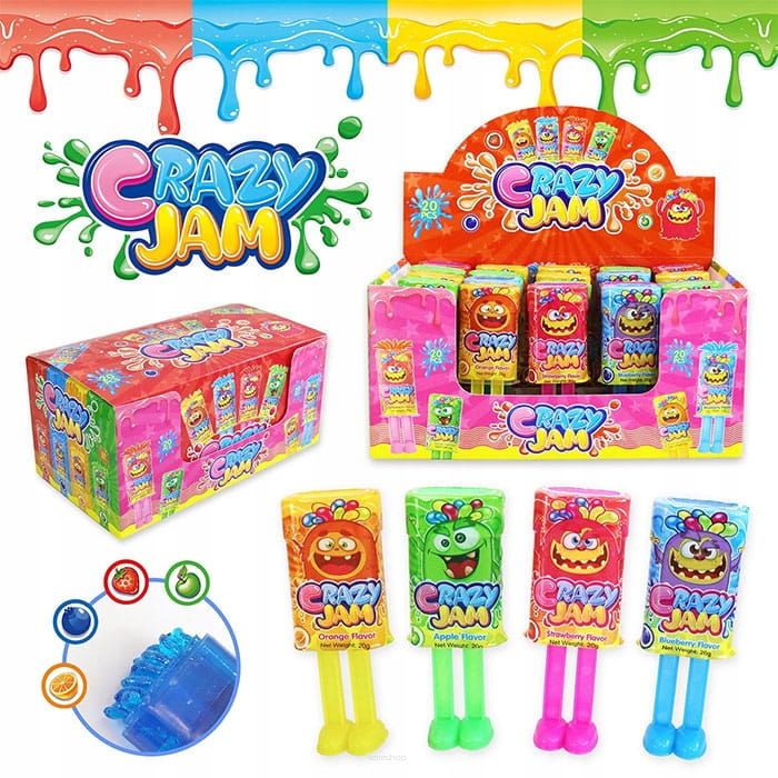CUKIERKI W PŁYNIE CRAZY JAM 20SZT X 20G