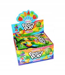 FRUITY POP • ŚWIECĄCE LIZAKI W KSZTAŁCIE OWOCÓW - 30 SZTUK