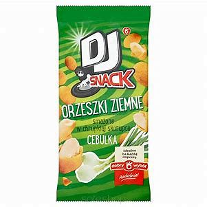 DJ SNACK • ORZESZKI ZIEMNE W SKORUPCE O SMAKU CEBULOWYM - 20 SZTUK