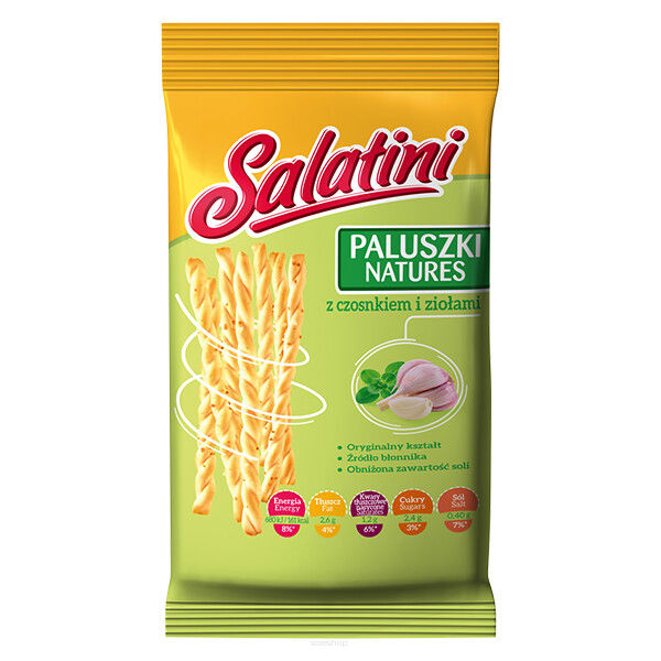 SALATINI PALUSZKI NATURES CZOSNKOWE 40G X 42SZT