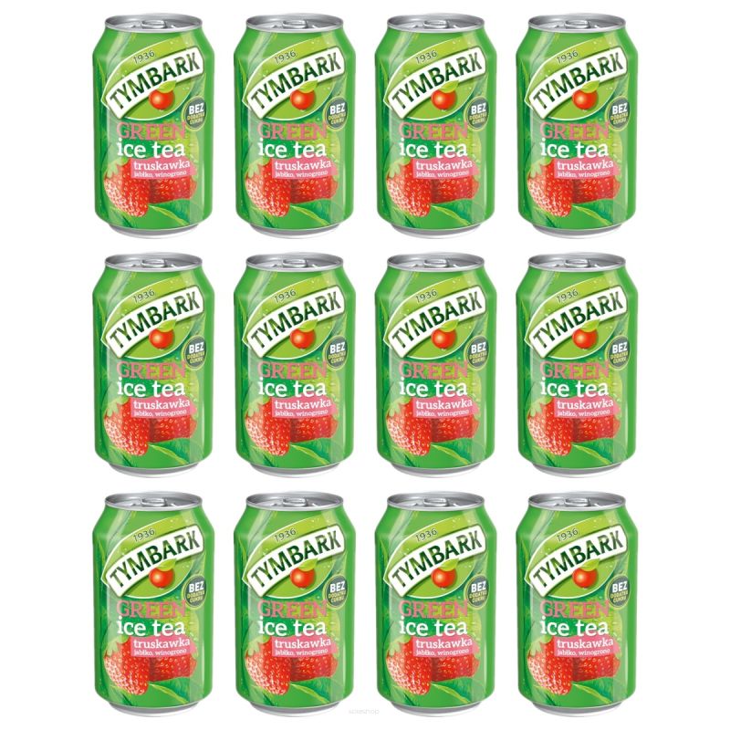 TYMBARK ICE TEA O SMAKU TRUSKAWKI - 12 SZTUK
