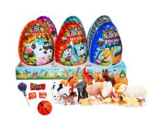 XXXL MY LITTLE FARM PLASTIC EGGS 6 X 25 GR