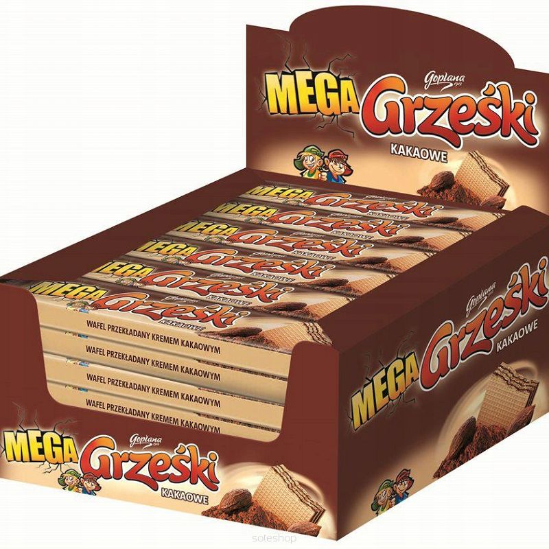 GRZEŚKI MEGA KAKAOWE - 32 SZTUKI