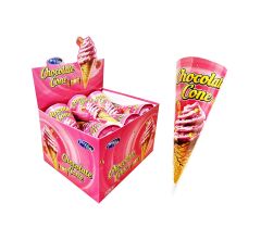 STRAWBERRY CONE CANDY 12 X 18 GR