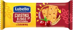 Lubella ciastka 8 zbóż z żurawiną 22 szt x 34g