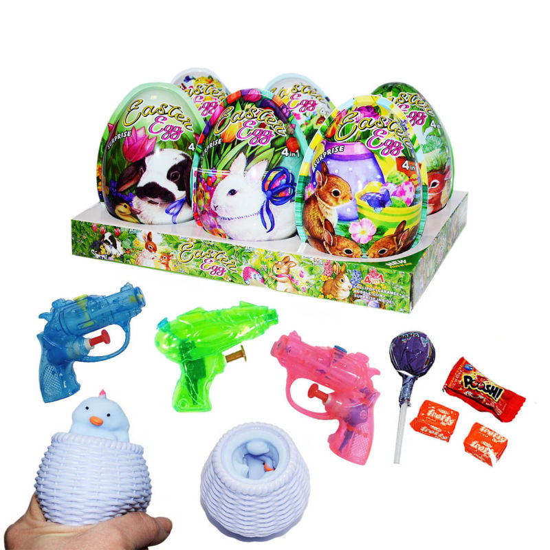 XXXL HAPPY ESTER PLASTIC EGGS 6 X 25 GR