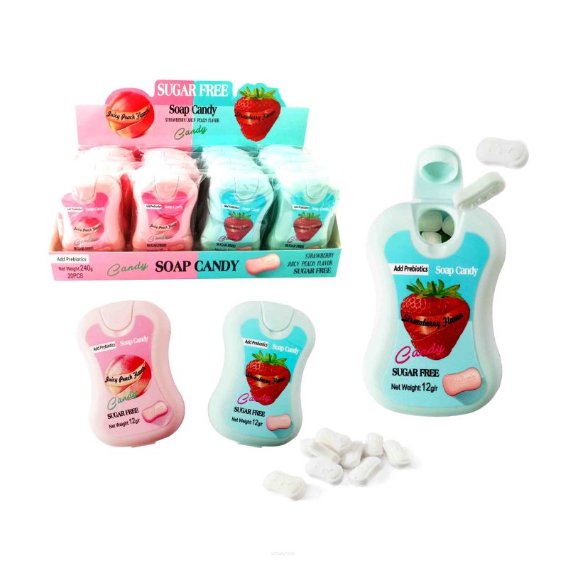 SOAP CANDY • CUKIERKI W KSZTAŁCIE MYDŁA BEZ CUKRU - 20 SZTUK