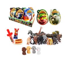 13,5 CM ANIMAL KIGDOM PLASTIC EGGS 6 X 25 GR JAJKA PLASTIKOWE