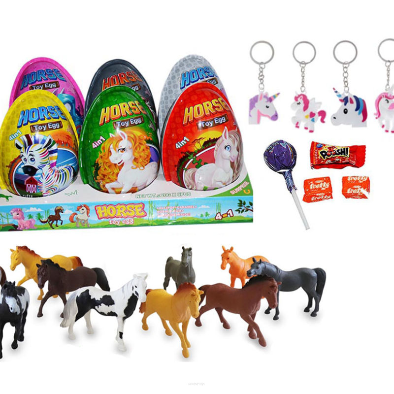 XXXL HORSE PLASTIC EGGS 6 X 20 GR JAJKA PLASTIKOWE