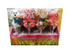 MARSHMALLOW POP • PIANKI ZWIERZĄTKA NA PATYKU - 24 SZTUKI