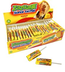 ZAZUAGE SUPERTATTOO LOLLIPOP MANGO 50 SZT X 10 GR