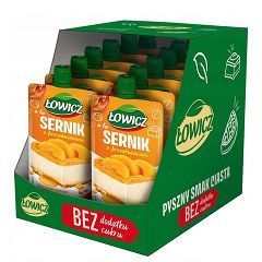 ŁOWICZ • SERNIK Z BRZOSKWINIAMI - 12 SZTUK