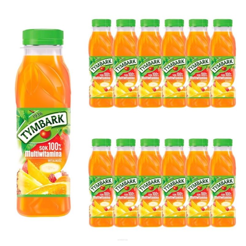 TYMBARK SOK 100% MULTIWITAMINA 0,3L X 12SZT
