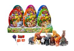 XXXL ZOO ANIMALS PLASTIC EGGS 6 X 25 GR JAJKA PLASTIKOWE