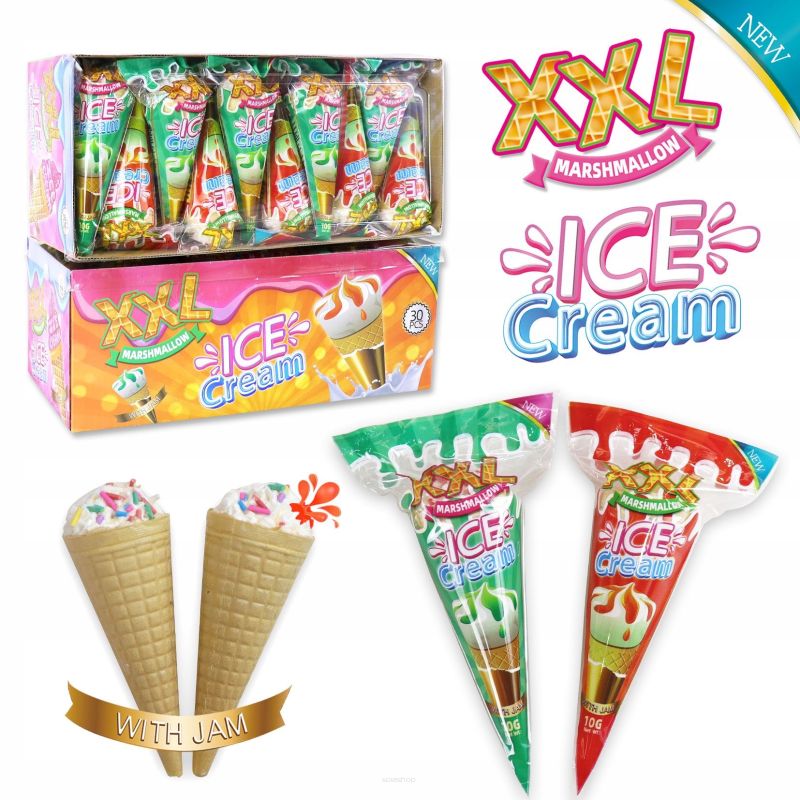 LODY PIANKOWE MARSHMALLOW XXL WITH JAM 30SZT X 10G