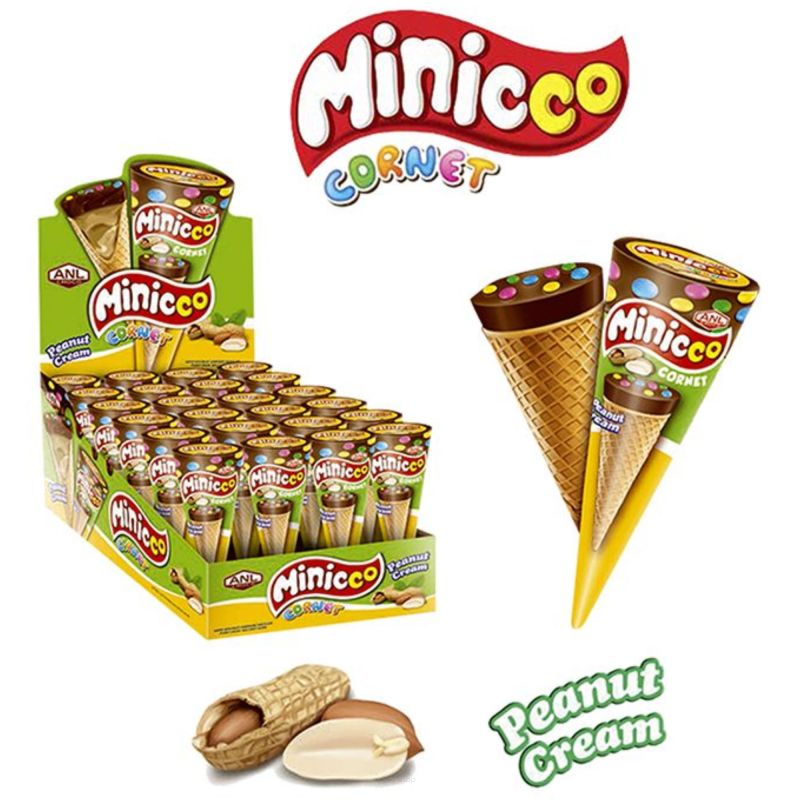 MINI KORNET ROŻKI 24 X 25 G