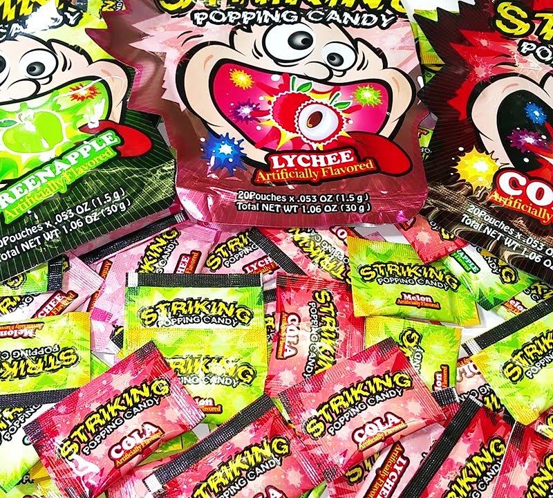 STRZELAJĄCE CUKIERKI • POPPING CANDY - 12 PACZEK PO 20 SASZETEK