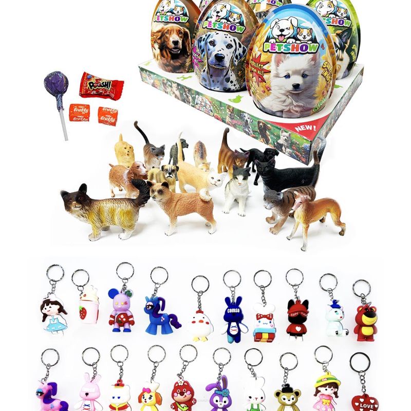17,5 CM XXXL PETSHOW PLASTIC EGGS 6 SZT jajka