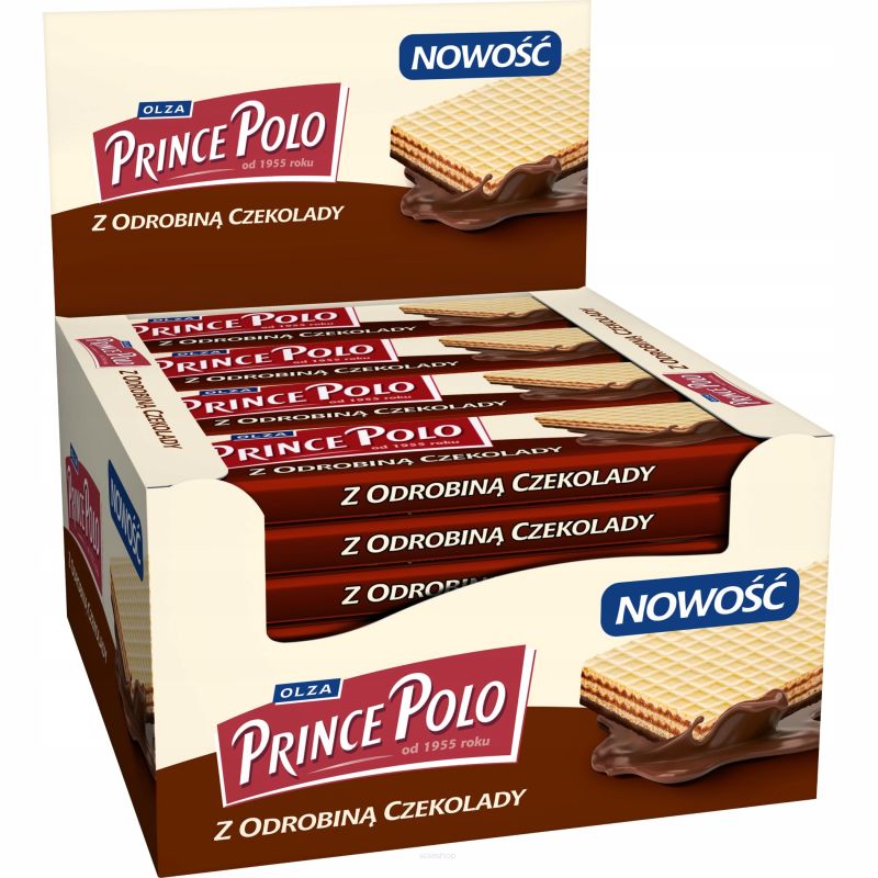PRINCE POLO WAFELEK Z ODROBINĄ CZEKOLADY 42G X 28SZT