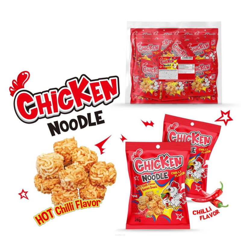 Noodle Snack Chilli — chrupkie pałeczki o smaku chilli, 30 szt. x 15 g