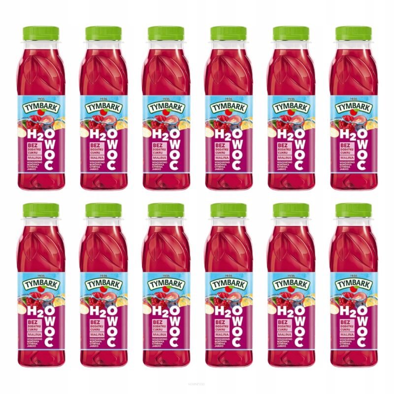 TYMBARK H2OWOC NAP MALINA 12 SZT 0,3 L