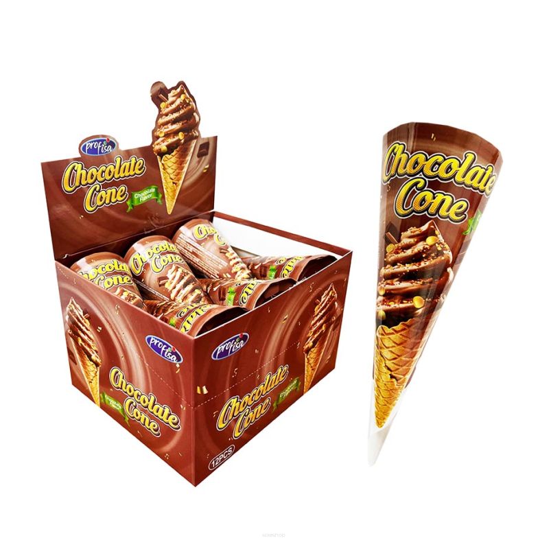 CHOCOLATE CONE CANDY  12X18GR ROŻKI CZAKOLADOWE