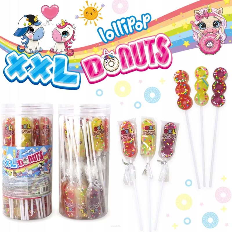 LIZAKI XXL DONUTS LOLLIPOP 30SZT X 17G