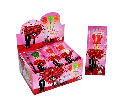 ŚWIECĄCE LIZAKI SERCA • LOVE HEART GLOW LOLLIPOP - 48 SZTUK