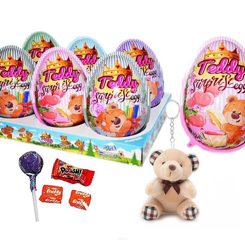 JAJKA MISIÓW • TEDDY SURPRISE EGG - 6 SZTUK