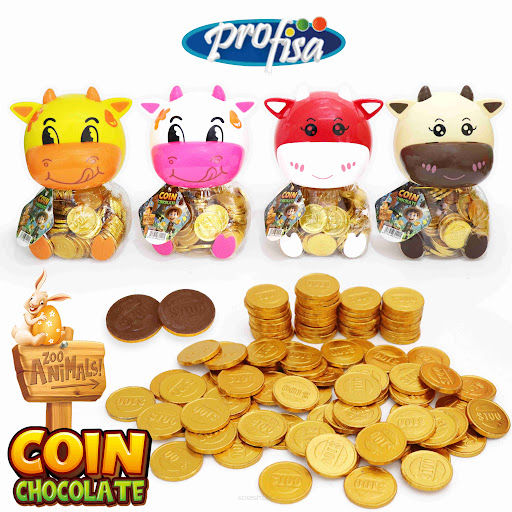 COW CHOCOLATE COINS 100SZT