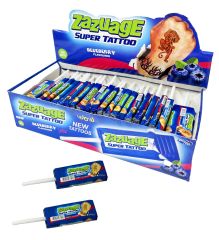 ZAZUAGE SUPERTATTOO LOLLIPOP BLUEBERRY 50 SZT X 10 G
